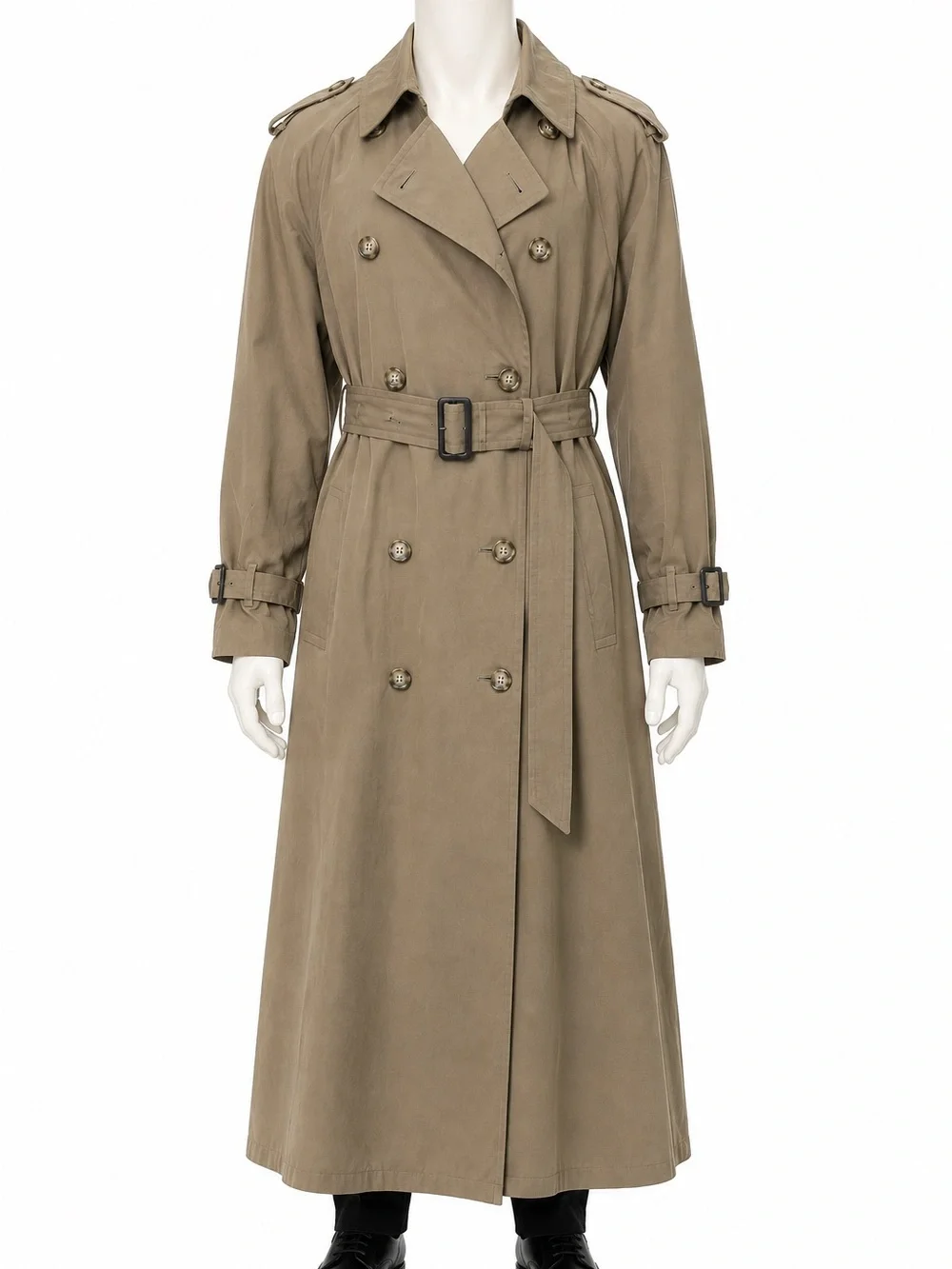 Brooks Brothers men Taupe brown Double-Breasted Trench Coat